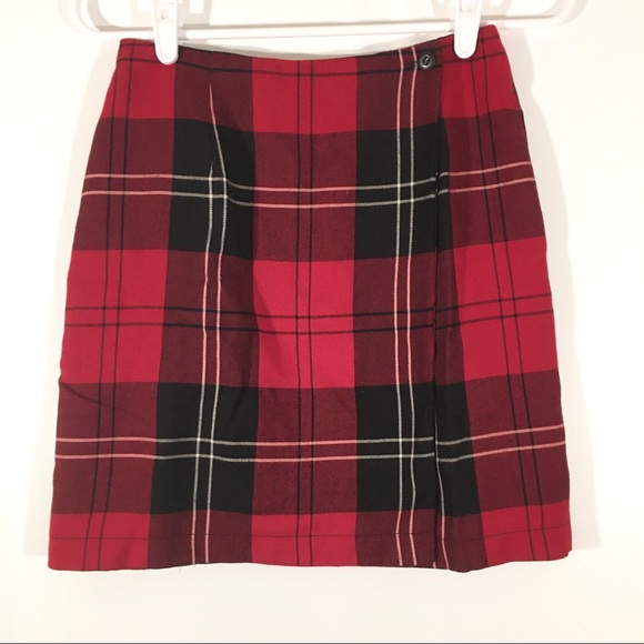 CHARTER CLUB Red Blk Scotch Plaid Skirt SZ 6P - Picture 2 of 5